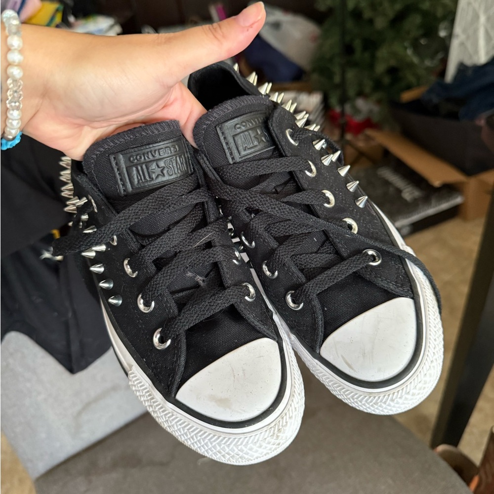 Converse spiked low top sneakers